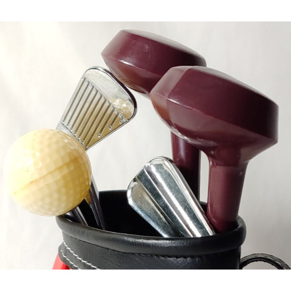 Golf Gift Set Hallmark Golf Mug with Golf Bag & Clubs Cocktail Set Barware 2 pc - Picture 3 of 16